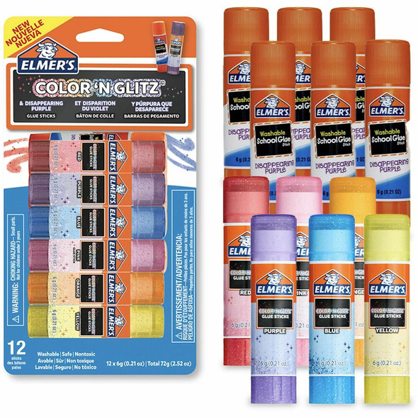 Elmer's Color 'N Glitz Glue Stick Elmer's Color 'N Glitz Glue Stick