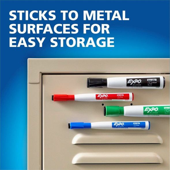 Sharpie Magnetic Dry-erase Marker - Erasable - Black Ink- - 4 - Pack 1944729A SPR-SAN1944729A