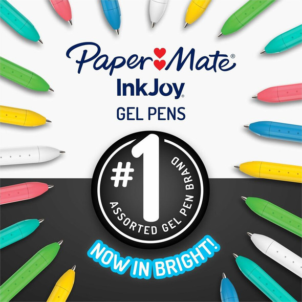 Paper Mate InkJoy Gel Pens - 0.7 mm Pen Point - Assorted Ink - Gel-based - 3 / Pack