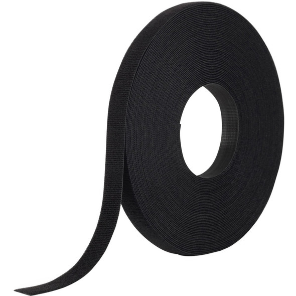 VELCRO&reg; ONE-WRAP Tie Bulk Roll - Tie - Black - 75 ft Length - 1 Pack