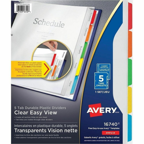Avery  Tab Divider 16740