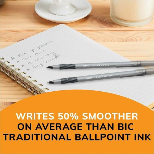 BIC Round Stic Ballpoint Pen GSMG361BK SPR-BICGSMG361BK