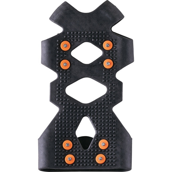 Ergodyne 6300 Ice Traction Device - Rubber, Carbon Steel - Black - 2 / Pair