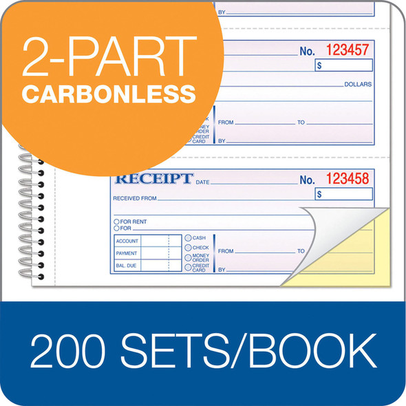 Adams  Receipt Book SC1152PK