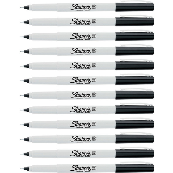 Sharpie Ultra Fine Permanent Markers - Alcohol Based - 12 / Dozen