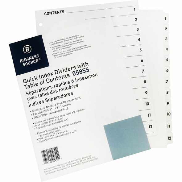 Business Source  Index Divider 05855