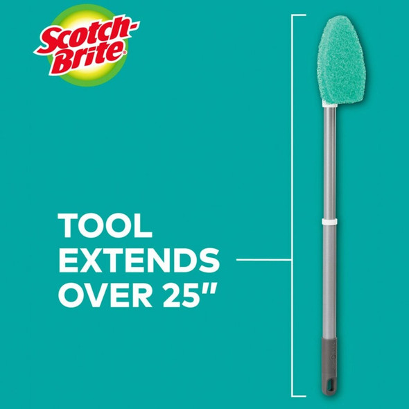 Scotch-Brite Bath Scrubber - 24" Handle Length - Plastic Handle - 4 - Carton 549X4CT SPR-MMM549X4CT