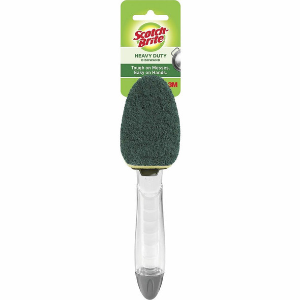 Scotch-Brite Heavy-Duty Dishwand - 4 / Carton - Plastic - Green