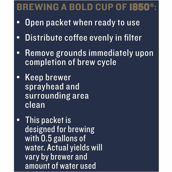 1850 Pioneer Blend Coffee - Medium - 2.5 oz - Pioneer - 24 - Carton 21511 SPR-FOL21511