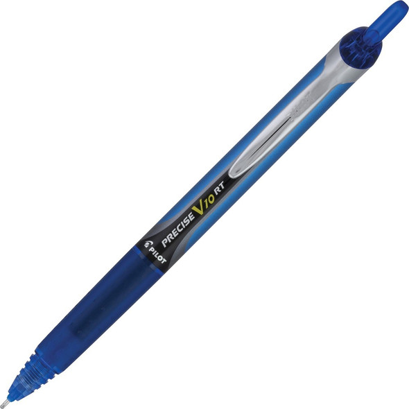 Pilot Retractable Rolling Ball Pens - Retractable - Blue Ink - Writing - 1 Dozen