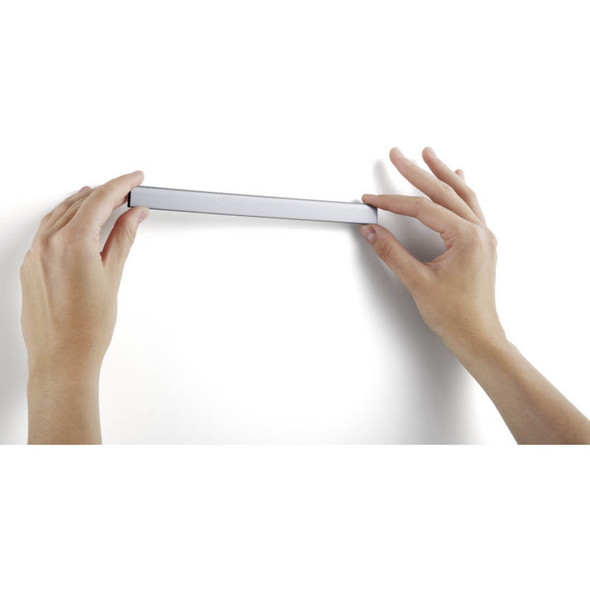 DURABLE Magnetic Strip Hanging Rail - Silver - 10 / Pack