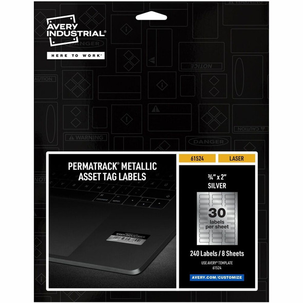 Avery&reg; PermaTrack Asset Tag Label 61524