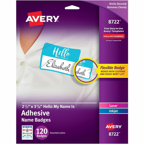 Avery&reg;  Name Badge Label 08722