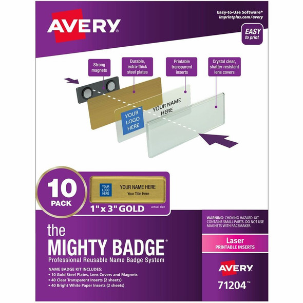 The Mighty Badge&reg; by Avery&reg;  Name Badge Kit 71204