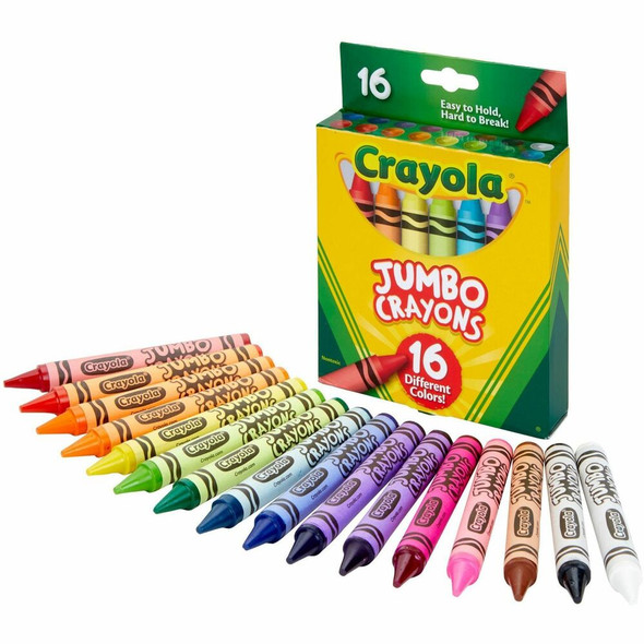 Crayola Jumbo Crayons - Assorted - 16 / Pack Crayola Jumbo Crayons - Assorted - 16 / Pack