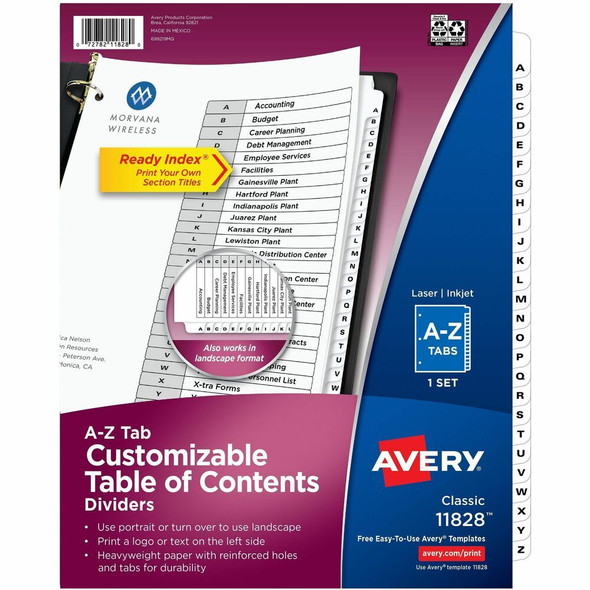 Avery Ready Index Index Divider 11828