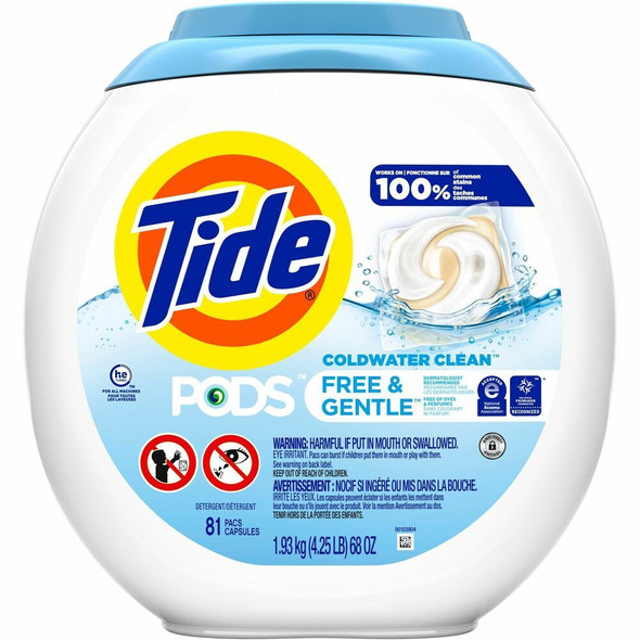 Tide Pods Laundry Detergent Packs - Color Safe - 81 / Pack