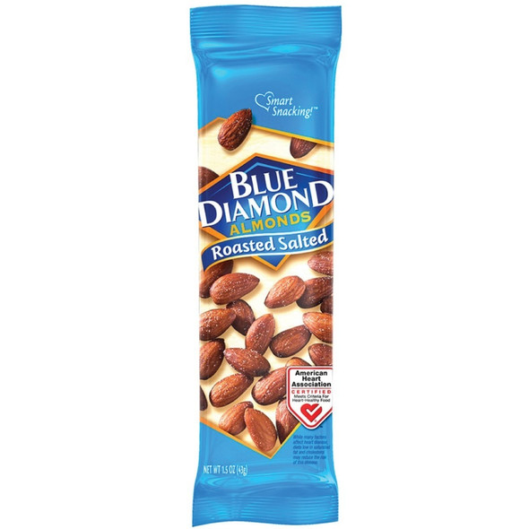 BlueDiamond Roasted Salted Almonds - Roasted & Salted - 1.50 oz - 1 Box