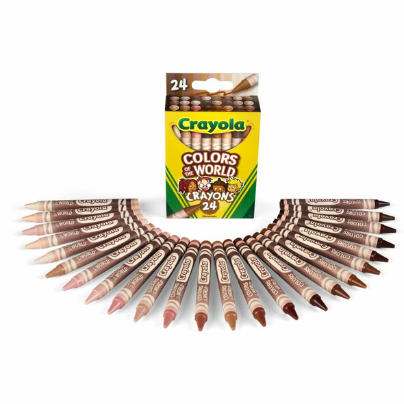 Crayola Color World Crayons - 1.1" Length - Assorted - 24 / Pack
