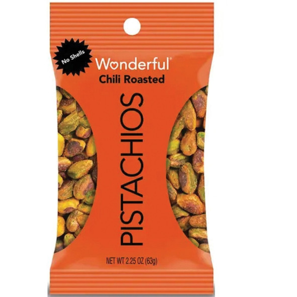 Wonderful No Shell Pistachios - Chili - 2.25 oz - 1 Box