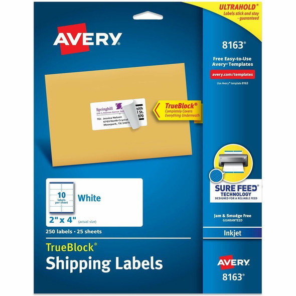 Avery&reg; TrueBlock Shipping Label 8163