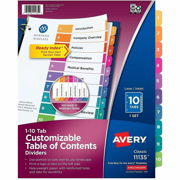 Avery Ready Index Index Divider 11135