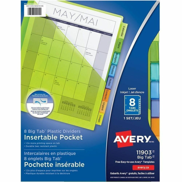 Avery Big Tab Tab Divider 11903