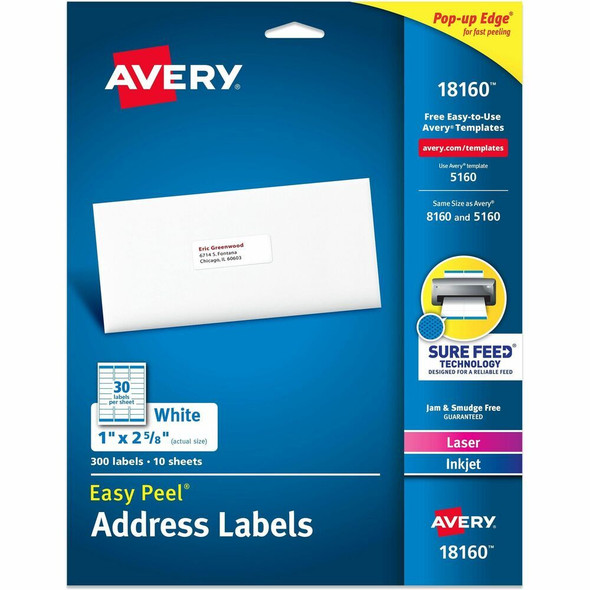 Avery&reg; Easy Peel Address Label 18160