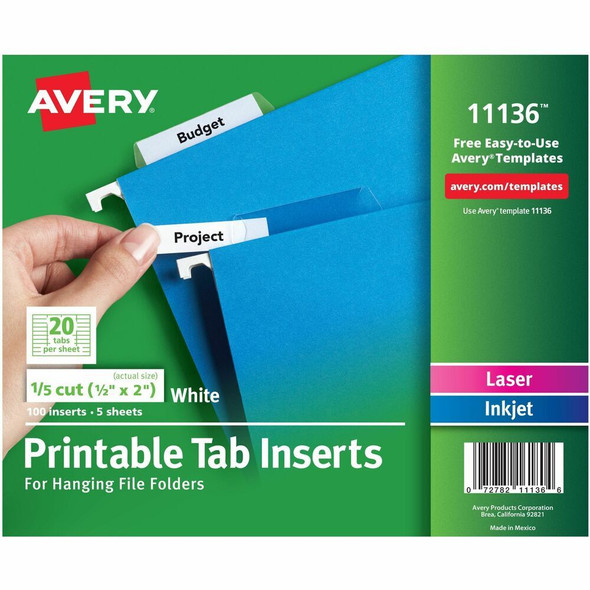 Avery&reg; WorkSaver Tab Insert 11136