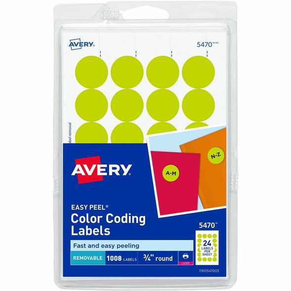 Avery&reg;  Color Coded Label 05470