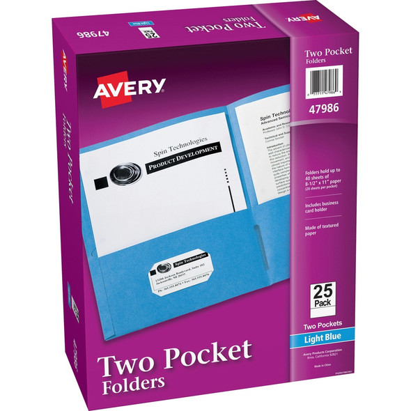 Avery®  Pocket Folder 47986 Avery®  Pocket Folder 47986