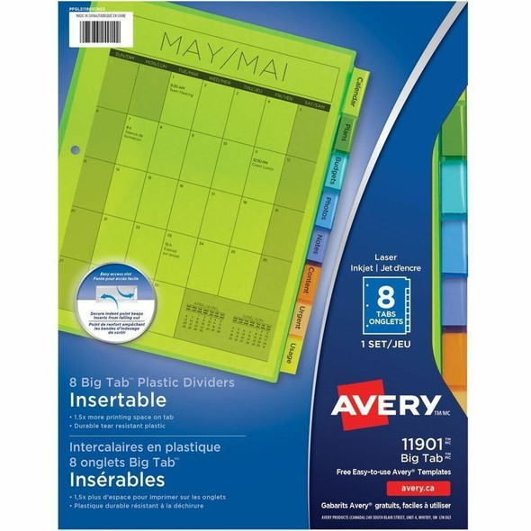 Avery Big Tab Tab Divider 11901