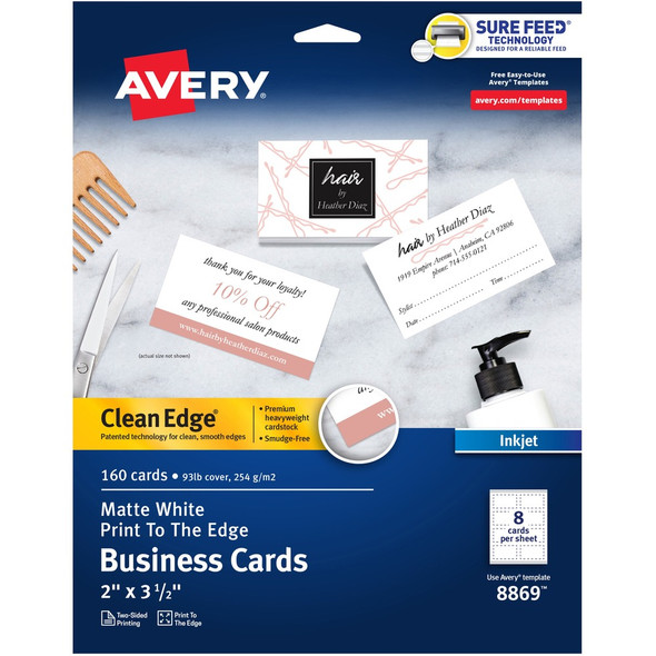 Avery&reg; Clean Edge Business Card 8869