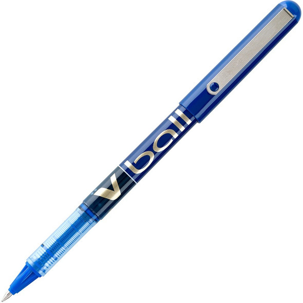 Pilot Vball Liquid Ink Pens - Blue Ink - Blue Barrel - 1 Dozen