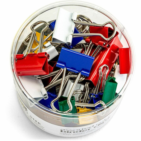 Officemate Binder Clips - Medium - Assorted - 30 - Pack 31026 SPR-OIC31026