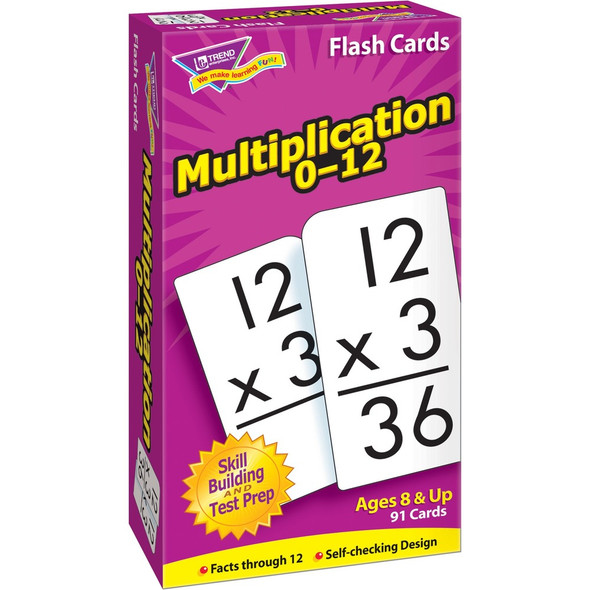Trend Math Flash Cards - Learning - Educational - 1 Box