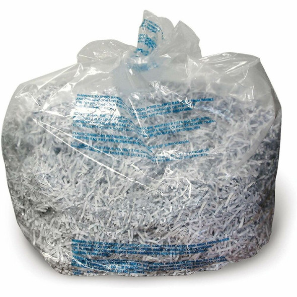 GBC 13-19 Gallon Shredder Bags - 19 gal - Plastic - Clear - 25 / Box