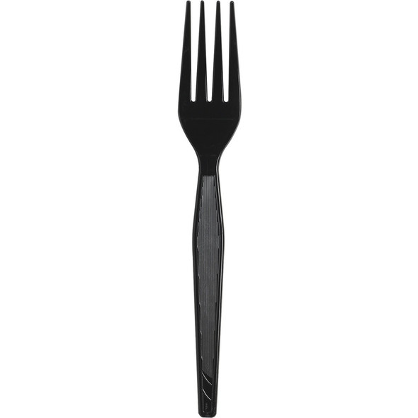 Dixie Heavyweight Disposable Forks by GP Pro - Black - 1000 / Carton