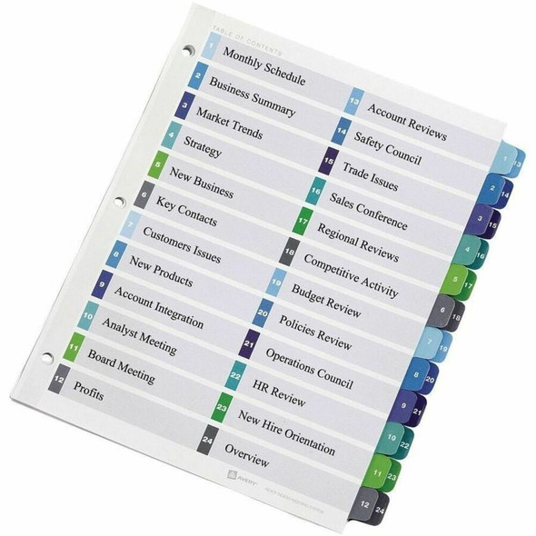 Avery&reg; Ready Index Tab Divider 11321 SPR-AVE11321