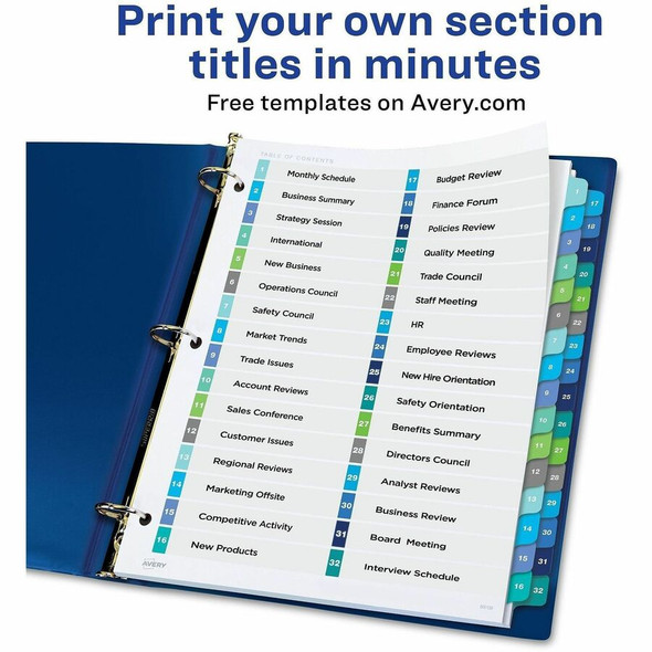 Avery Ready Index Index Divider 11322
