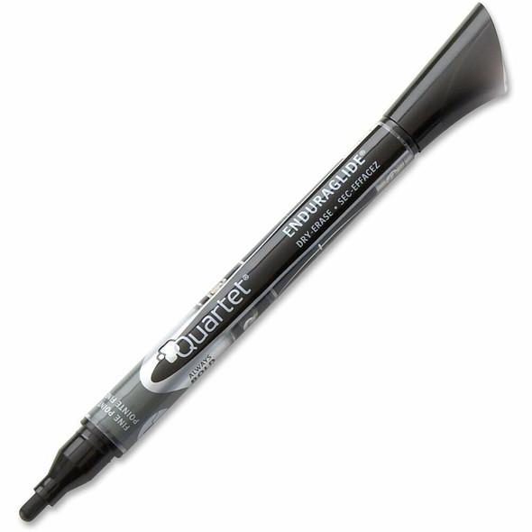 Quartet EnduraGlide&reg; Dry-Erase Markers - Erasable - Black Ink - 12 / Box