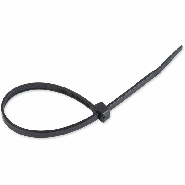Tatco Tamper-proof Cable Ties - Cable Tie - Black - 8" Length - 1000 / Pack