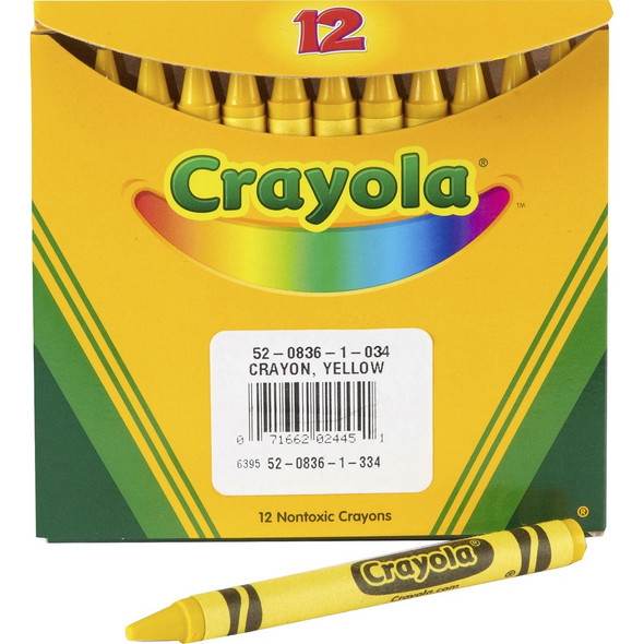 Crayola Bulk Crayons - Yellow - 12 / Pack Crayola Bulk Crayons - Yellow - 12 / Pack