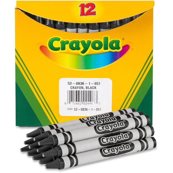 Crayola Bulk Crayons - Black - 12 / Box Crayola Bulk Crayons - Black - 12 / Box