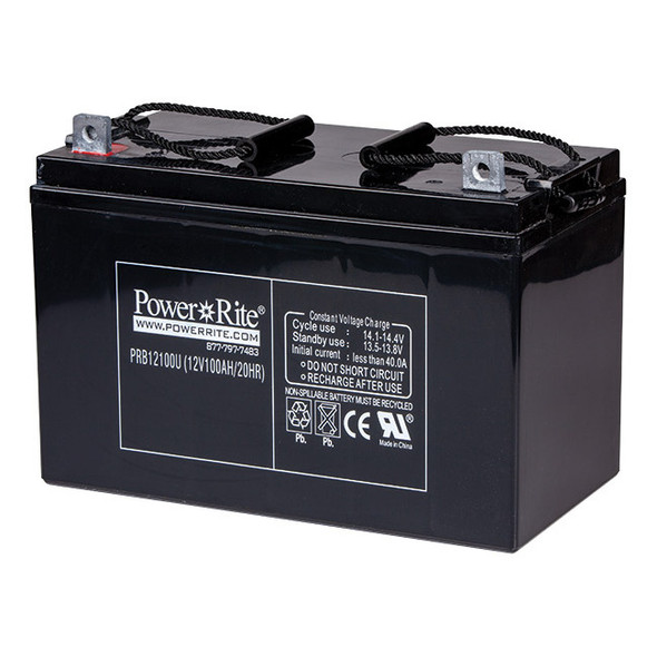 Power Rite® Battery, 12V, 100 Ah (Nut & Bolt Connection), 1/Each