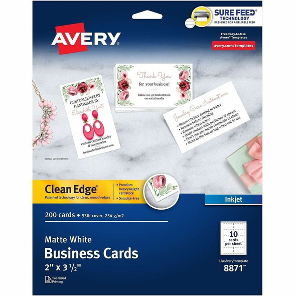 Avery&reg; Clean Edge Business Card 8871