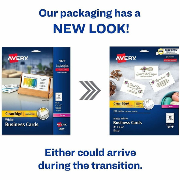 Avery Clean Edge Business Card 5871 SPR-AVE5871