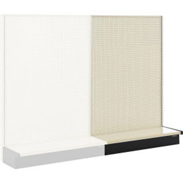 Global Industrial Gondola Shelving Single Sided Wall Add-On 48""W x 19""D x 72""