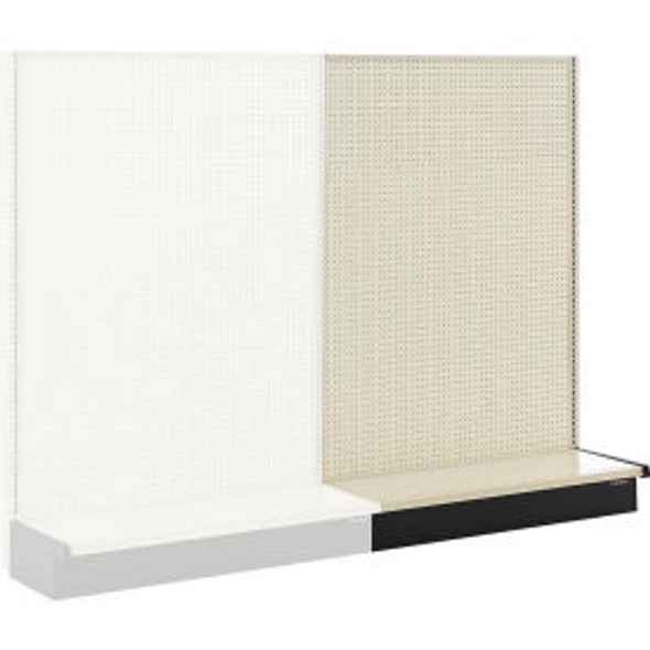 Global Industrial Gondola Shelving Single Sided Wall Add-On 48""W x 19""D x 84""