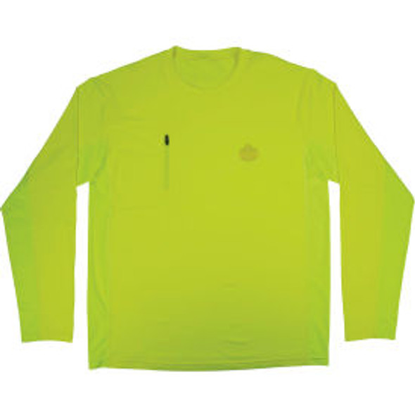 Ergodyne Chill-Its 6689 Cooling Long Sleeve Sun Shirt w/ UV Protection 2XL Lime Ergodyne Chill-Its 6689 Cooling Long Sleeve Sun Shirt w/ UV Protection 2XL Lime
